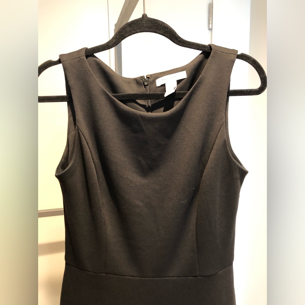 White House Black Market Fit and Flare Black and White Dress Size 8 - Picture 2 of 10